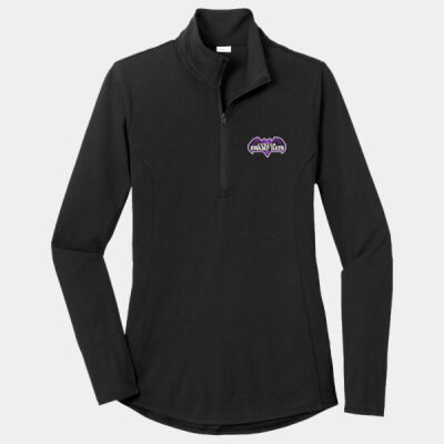Ladies PosiCharge ® Tri Blend Wicking 1/4 Zip Pullover Thumbnail